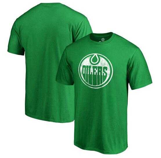 Men's Edmonton Oilers Fanatics Branded St. Patrick's Day White Logo T-Shirt Kelly Green FengYun,We sell and wholesale Men's Edmonton Oilers Fanatics Branded St. Patrick's Day White Logo T-Shirt Kelly Green FengYun on line form chian!